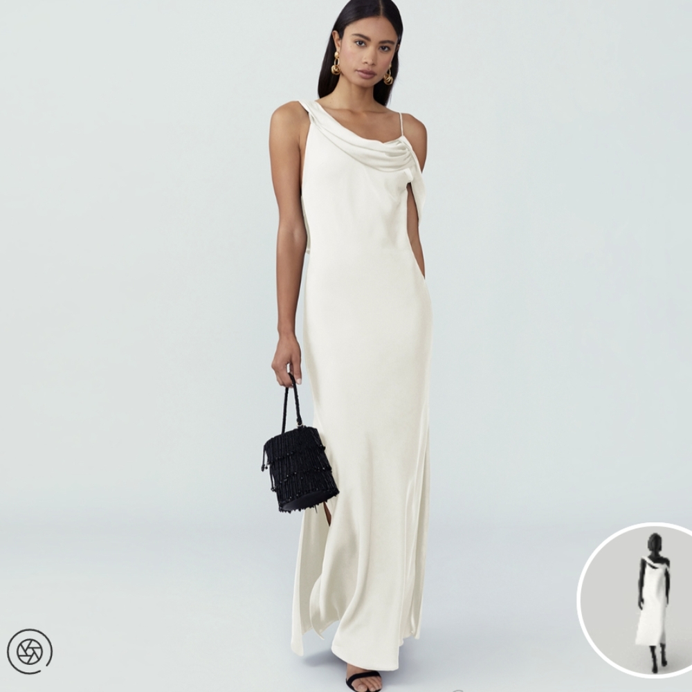 Fame and Partners Francois Dress in White Ivory size 4 NWT